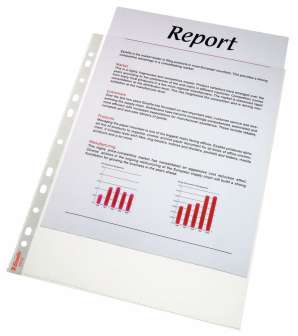 Kansiotasku A4/115mic ylhäältä auki