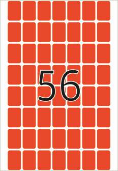 Etiketti Herma 2342 punainen