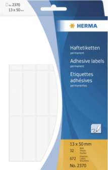 Etiketti Herma 2370 valkoinen 13x50 mm 672/ras