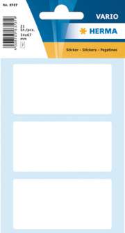 Etiketti Herma 3757 valkoinen 34x67 mm 21/ras