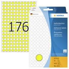 Herma 2211 etiketti keltainen