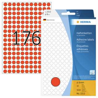 Herma 2212 etiketti punainen