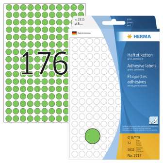 Herma 2215 etiketti vihreä