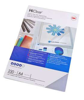 GBC etukansi A4 250 mic. PVC kirkas,  50 kpl/pkt