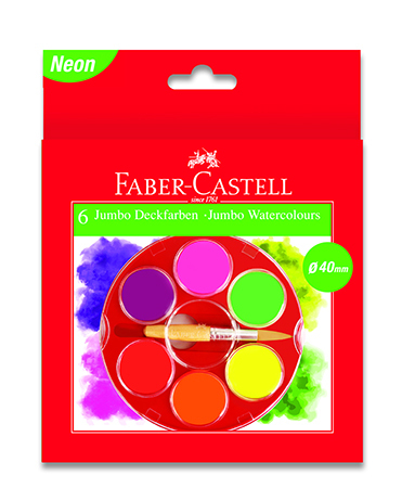 Faber-Castell Jumbo vesivärisarja 6 väriä