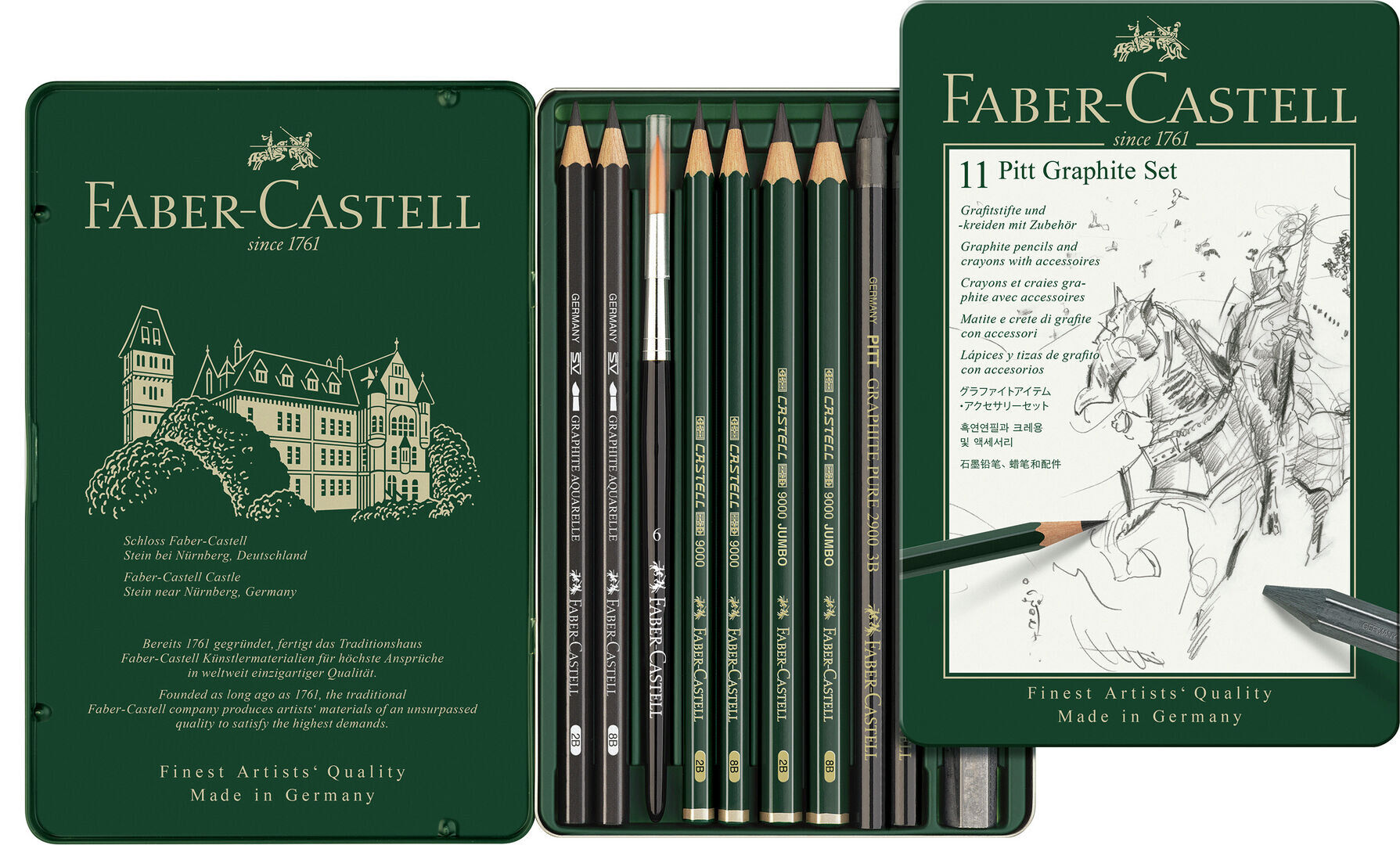 Faber-Castell monochrome PITT