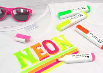 FC Tekstiilikynä neonkeltainen