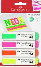 !FC Neon tekstiilikynä 4 värin sarja