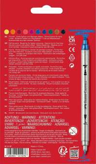 FC kaksipäiset glitter-huopakynät 10kpl