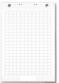 Fläppipaperi 70x90 cm ruudut