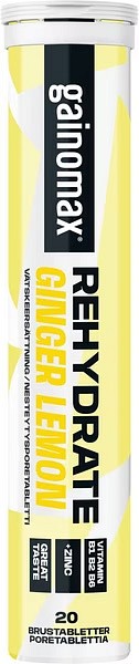 Gainomax nesteytystabletti 82g inkivääri-sitruuna