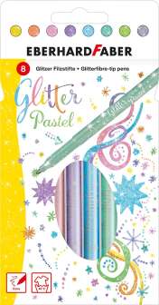 Glitter pastelli huopakynä