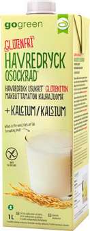 Gluteeniton kaurajuoma GoGreen 1 litra