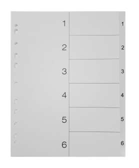 Hakemisto A4 1-6 kartonki