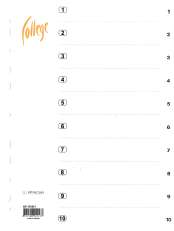 Hakemisto A4 1-10 muovi