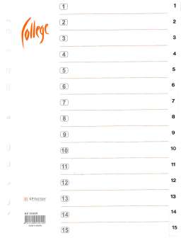 Hakemisto A4 1-15 muovi