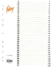 Hakemisto A4 1-31 muovi