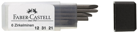Harppilyijy Faber-Castell 2-105,  6 lyijyä/rasia