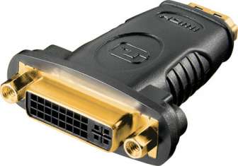 HDMI-kaapelit adapteri 19-pin naaras-DVI-D naaras