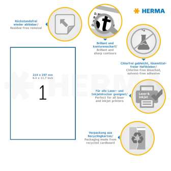 Herma A4 1-os siirrettävä