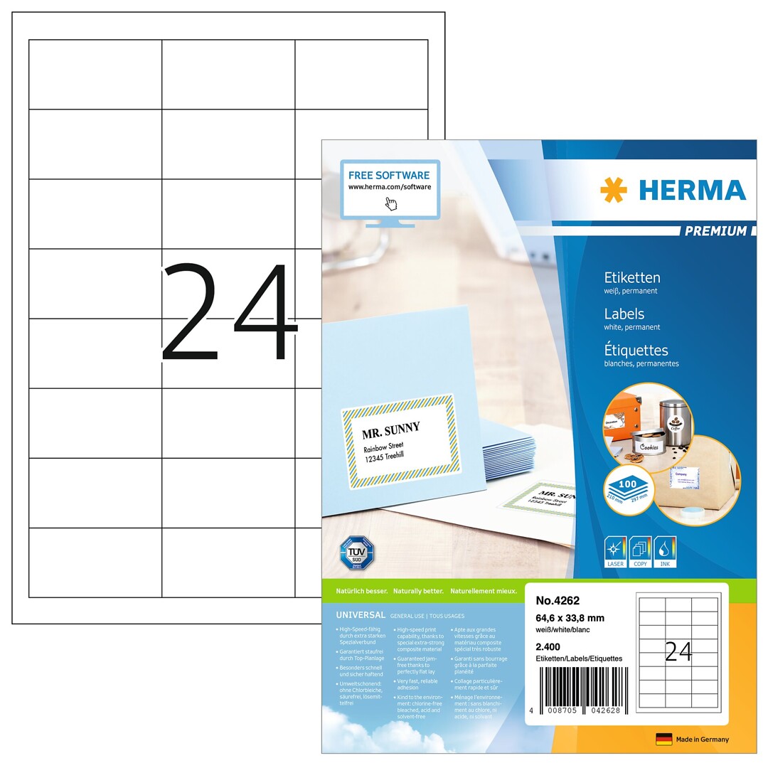 Herma Premium 4262 A4/24-os