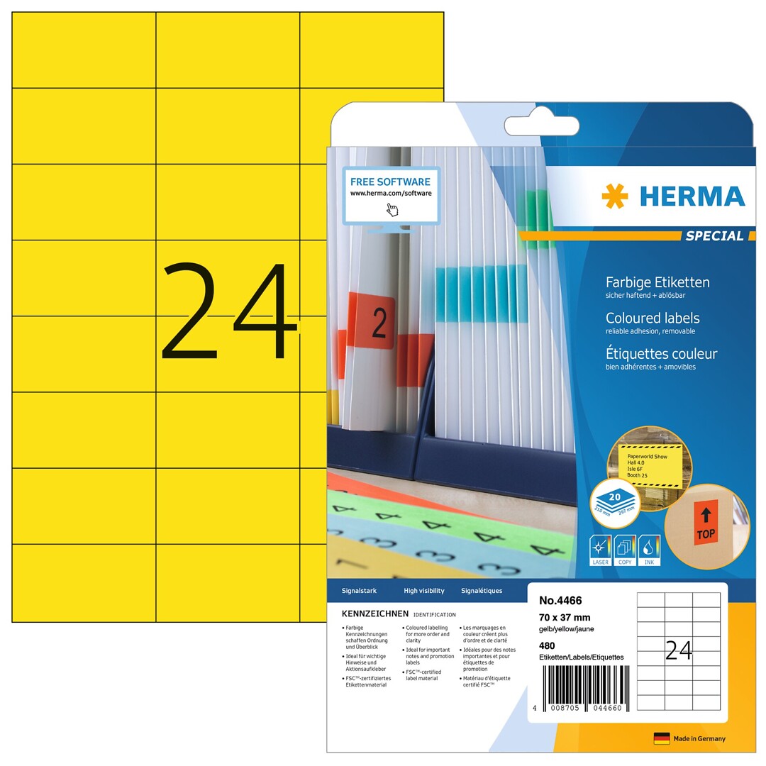 Herma Premium 4466 tulostustarra.