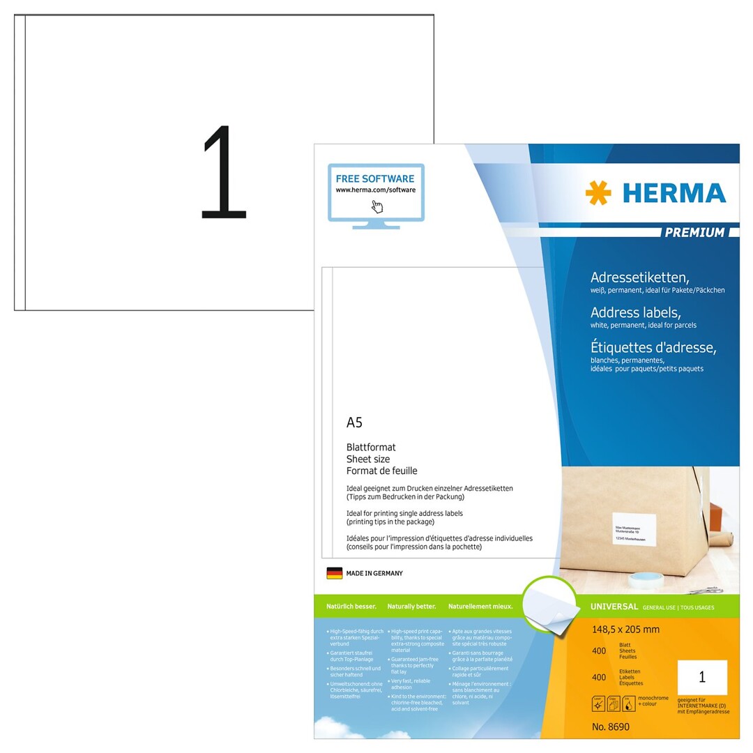 Herma Premium 8690 A4/1-os