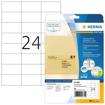 Herma Special 4685 A4/24-os läpinäkyvä
