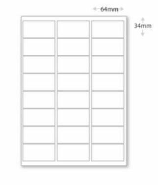 Hovat 64 x 34mm 24/ark