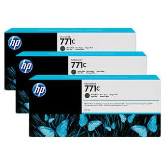 HP No 771C mt.musta 3 x 775ml