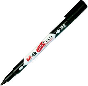 MG Name Pen 1,0mm musta