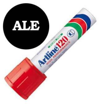 Huopakynä Artline 120 20 mm viisto punainen