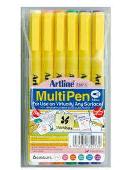Huopakynä Artline MultiPen EMP1W6  6 väriä/sarja
