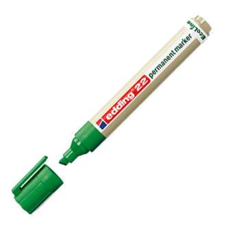 Huopakynä Edding 22 vihreä viisto kärki