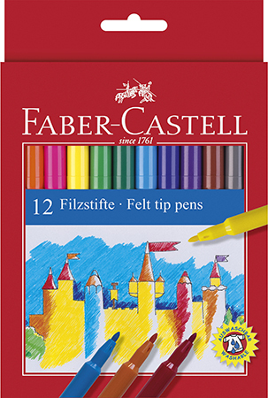 Faber-Castell huopakynä 12 värin sarja
