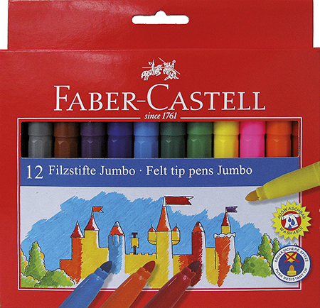 Faber-Castell huopakynä Jumbo 12 värin sarja
