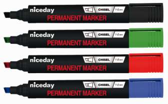 Huopakynä niceday 5 mm viisto 4 värin sarja