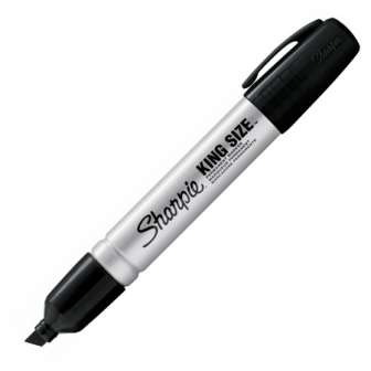 Huopakynä Sharpie metal kingsize, viisto pun., 12/ras