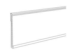 Hyllynreunalista 60x895mm kirkas.