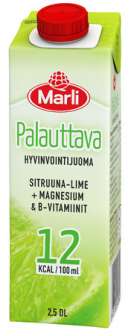 Hyvinvointijuoma Marli 2,5 dl palauttava | 15 tlk/laatikko