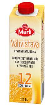 Hyvinvointijuoma Marli 2,5 dl vahvistava | 15 tlk/laatikko