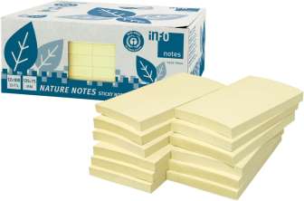 Viestilappu 76x127mm keltainen 100%