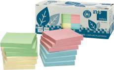 Viestilappu EKO 75x75mm värilajitelma