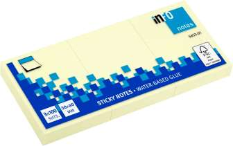 Viestilappu 38x51mm keltainen FSC