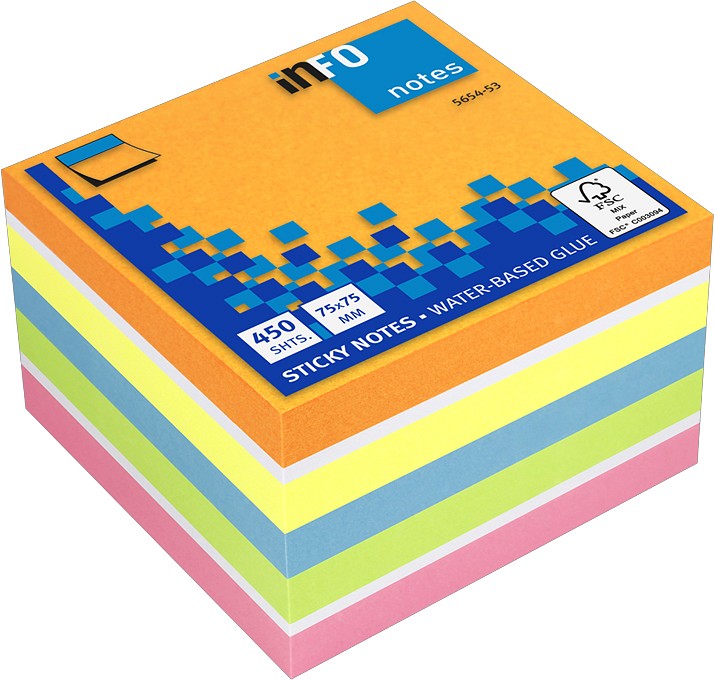 Info Notes viestilappukuutio