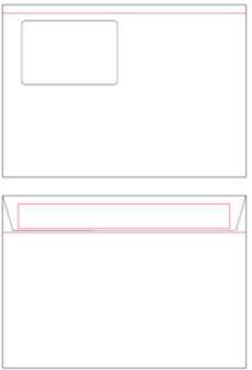 Kirjekuori C5 valkoinen ikkuna