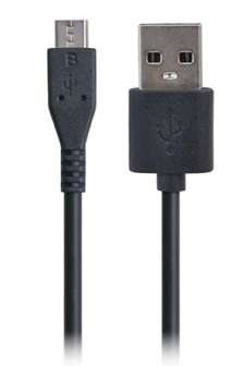 Isotech Micro Usb/Usb kaapeli 1m musta