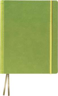 Ivory Arizona muistikirja 184x250mm, v.vihreä, viivat