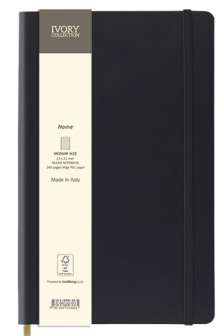 Ivory Matra muistikirja A5 musta, viivat