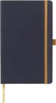 Ivory Puertorico muistikirja A5 tummansininen/beige viivat